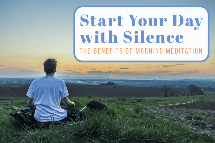 Morning meditation benefits day littlecoffeefox title silence start